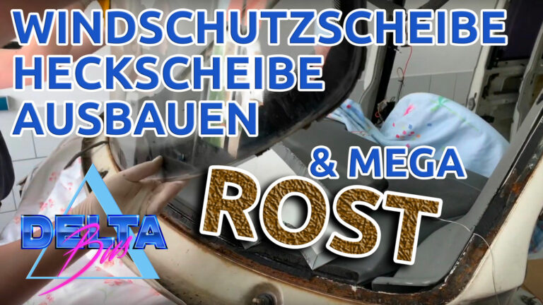 VW T4 Windschutzscheiben-Rahmen Rost entfernen