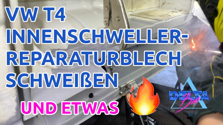 T4 Innenschweller Reparaturblech einsetzen