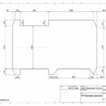 VW T4 Laderaum Bodenplatte | Zeichnung