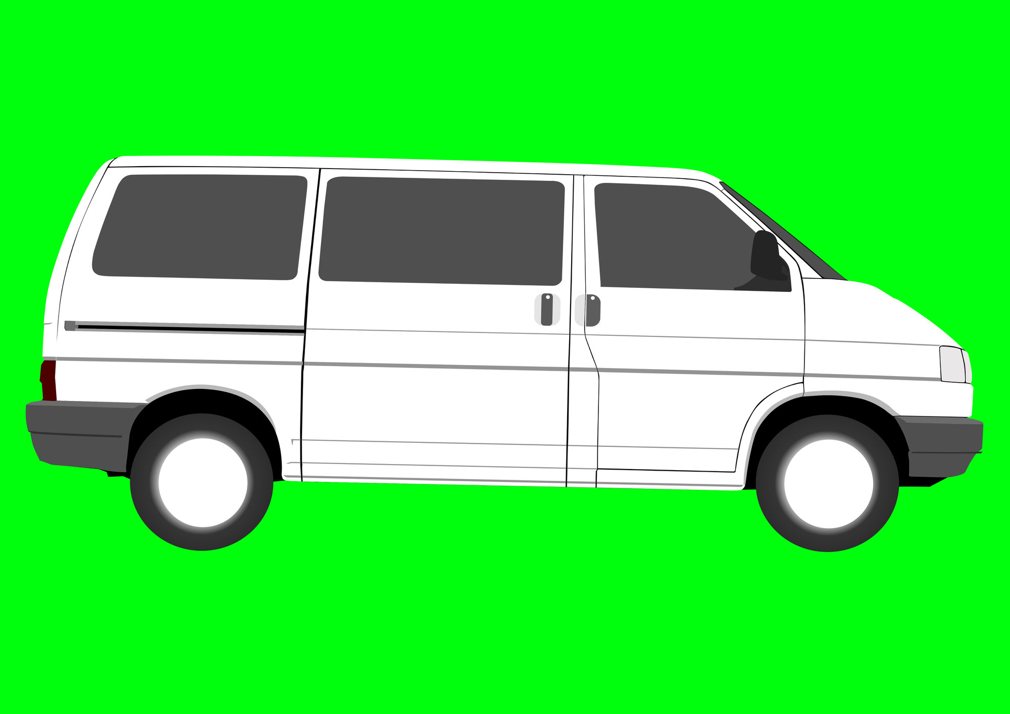 VW T4 Transporter als Vektorgrafik