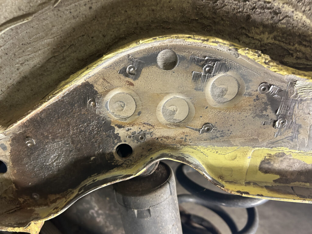 VW T4 Verstärkungsblech-Restauration Schritt 4
