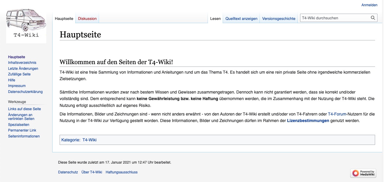Das VW T4-Wiki