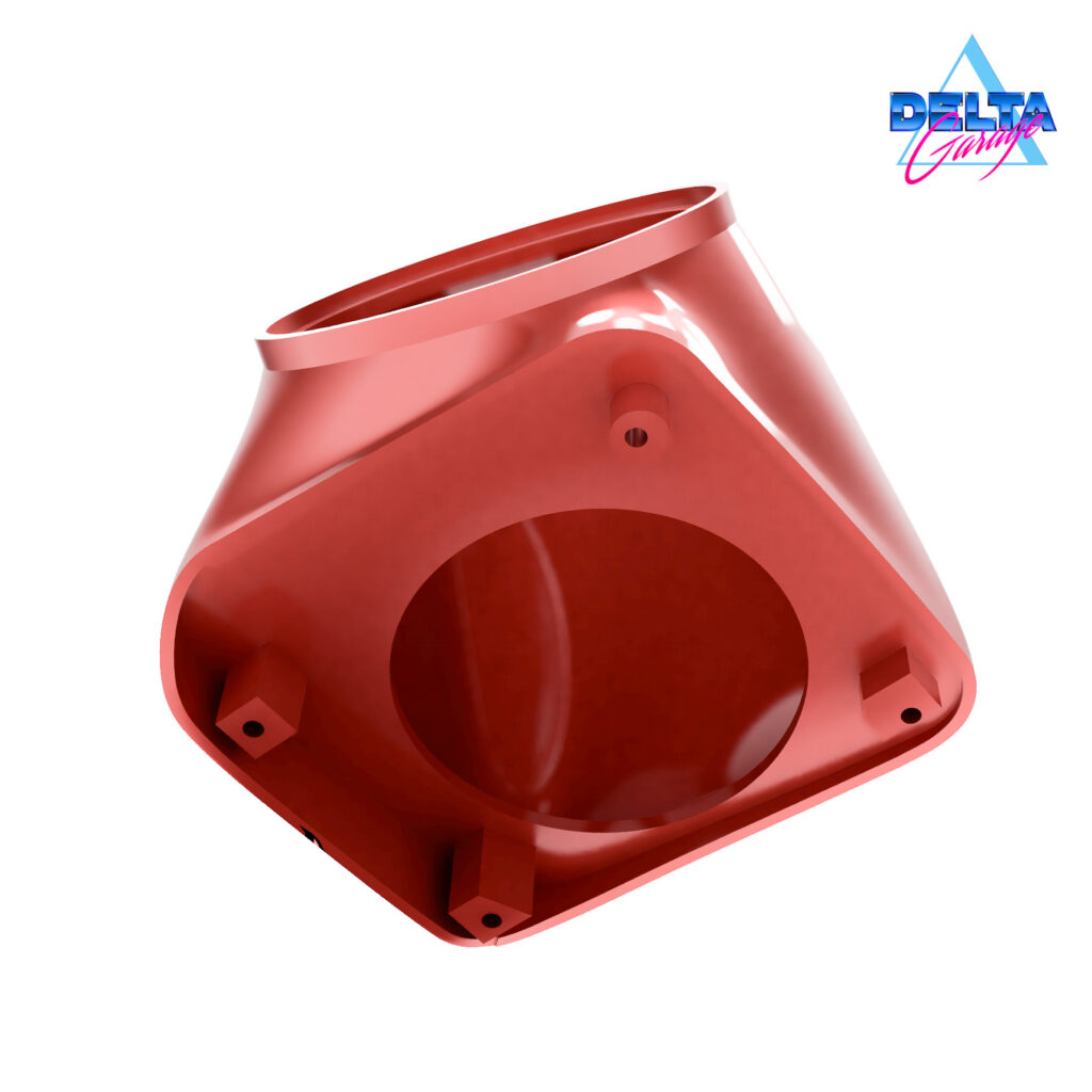 Lautsprecheradapter für das harte Armaturenbrett vom VW T4 um einen 100 mm Lautsprecher einzubauen.