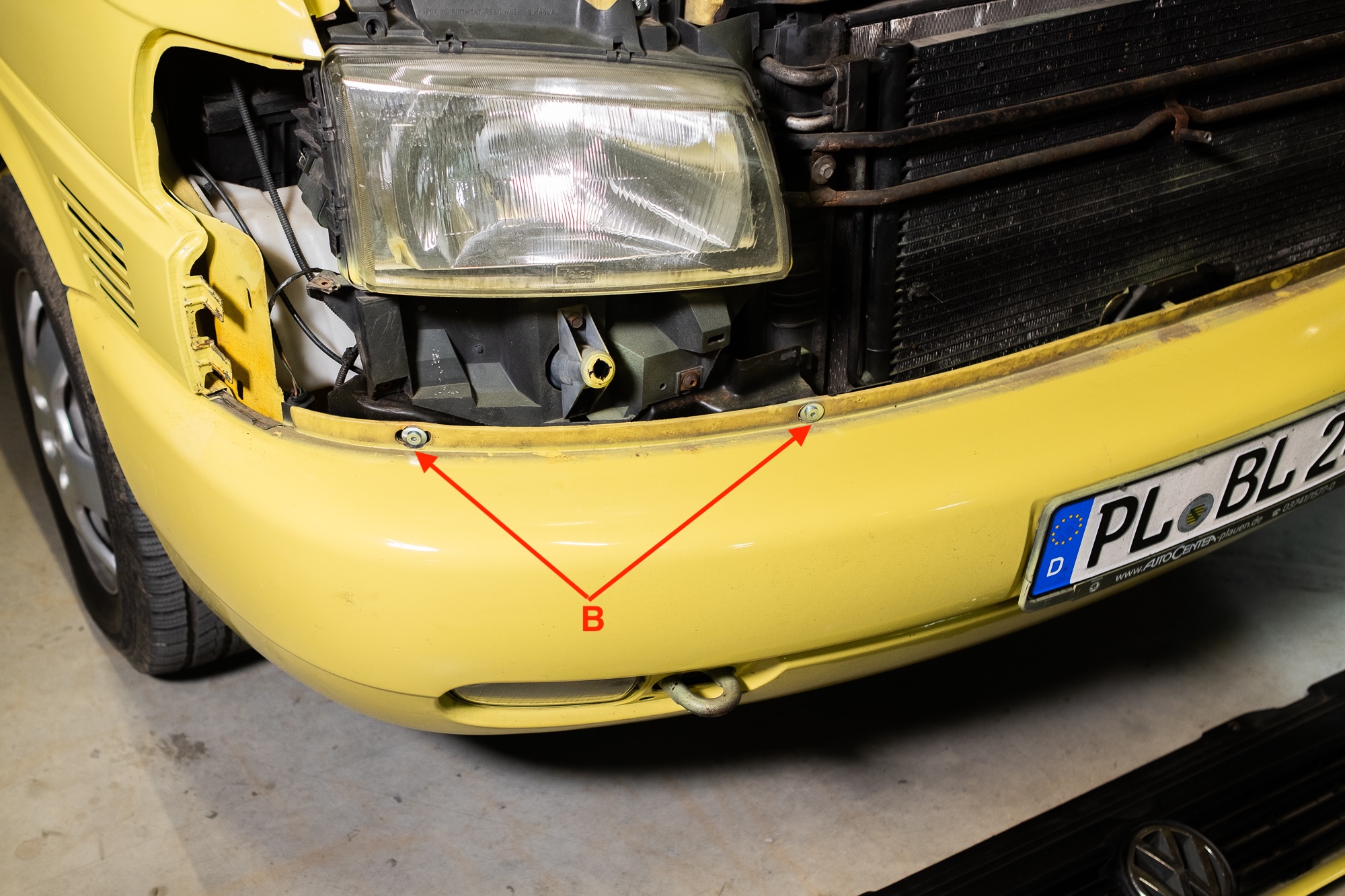 Frontschrauben Stoßstange VW T4