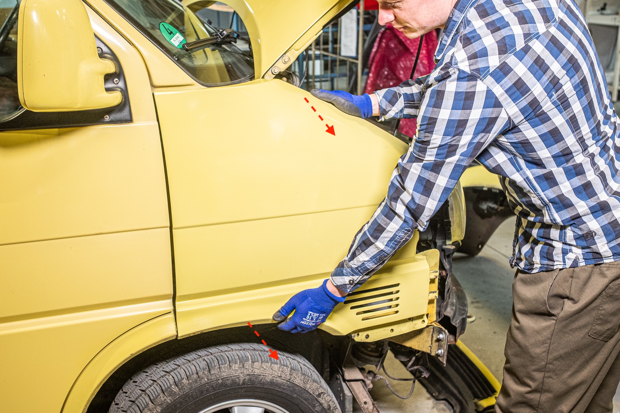 Kotflügel entfernen VW T4