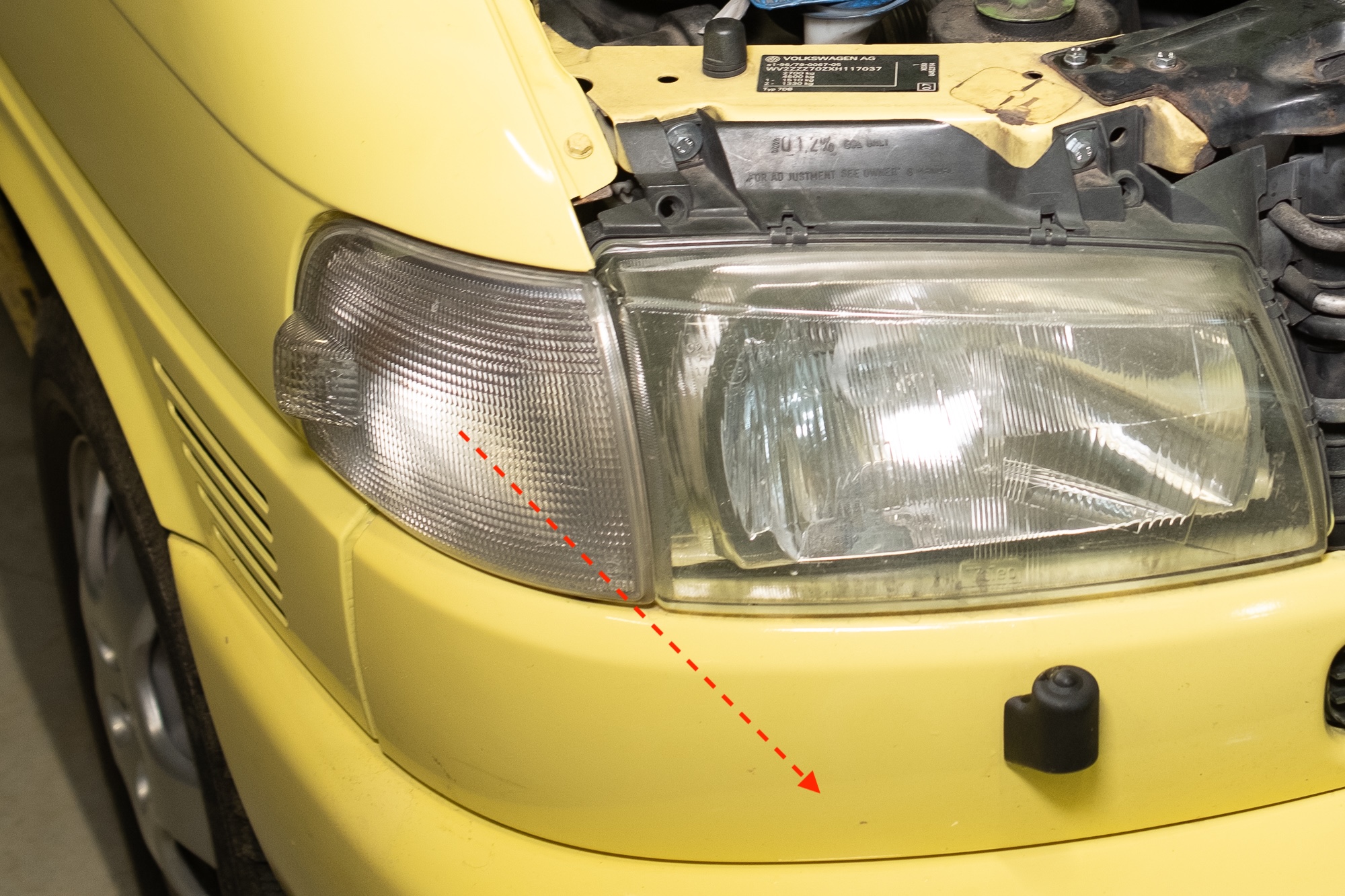 Blinker Ausbau VW T4