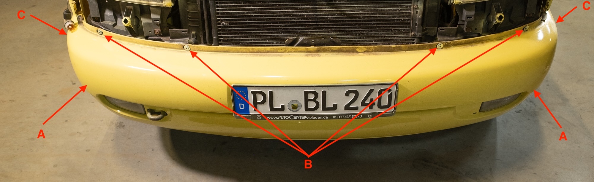 Schrauben Stoßstange VW T4